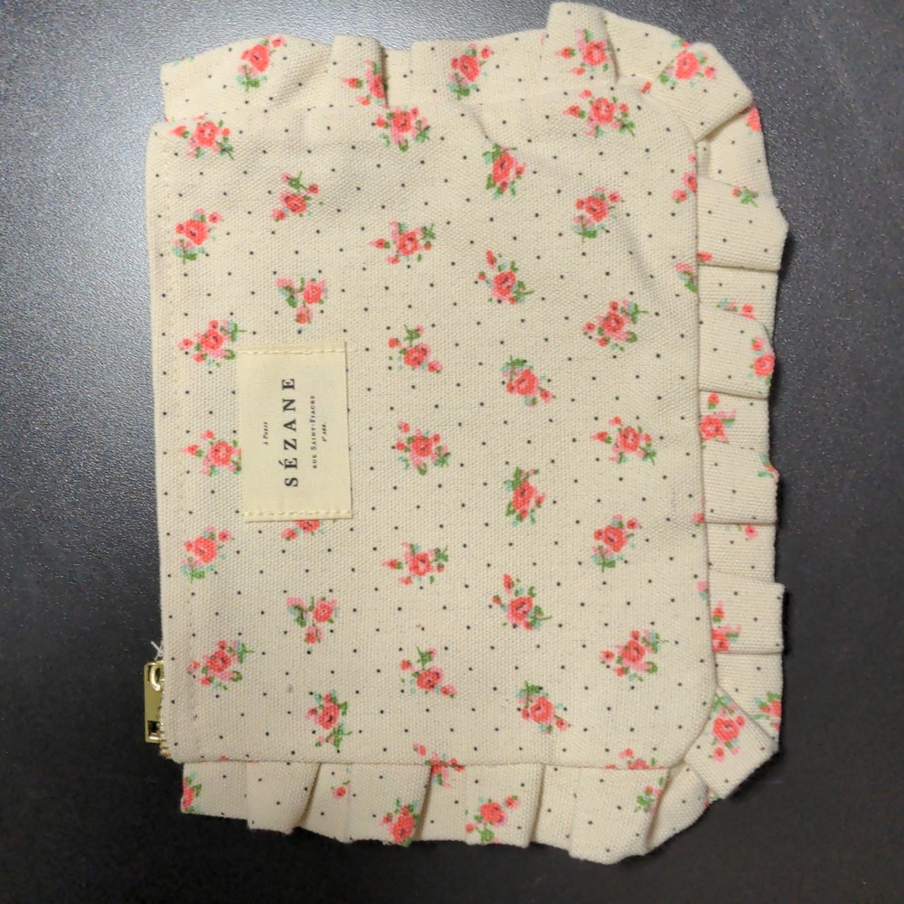 Sezane floral pouch